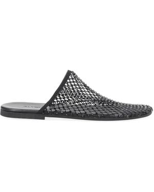 Alysi Mule Shoe With Rhinestones - Black