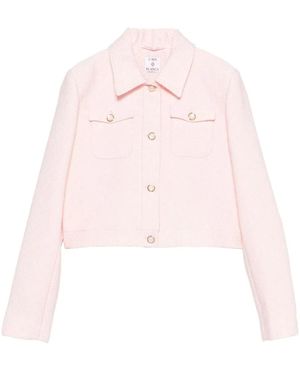 CASABLANCA Button-Up Cropped Jacket - Pink