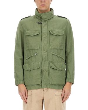 Fay Jacket With Pockets - Green