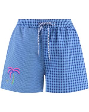 SUSANNA BLU Cotton Shorts - Blue
