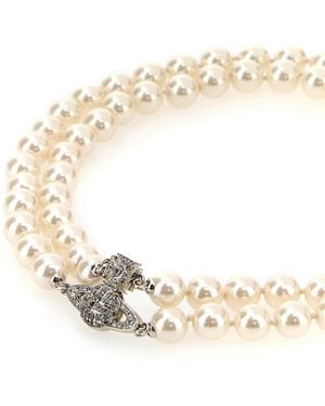 Vivienne Westwood Graziella Pearl Choker - Metallic