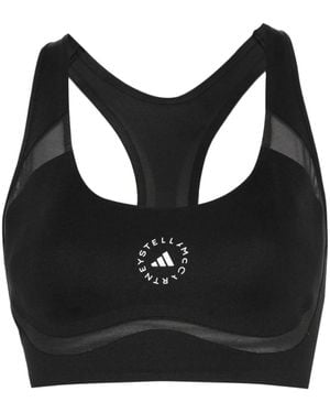 adidas By Stella McCartney By Stella Mccartney Truepurpose Power Impact Training Medium-support Bra (plus Size) - Black