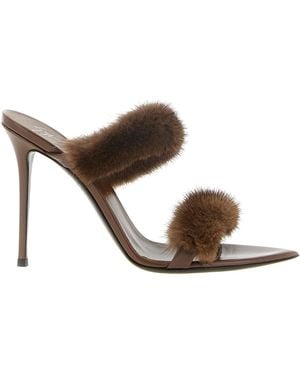 Giuseppe Zanotti 'Intriigo' Mules - Brown