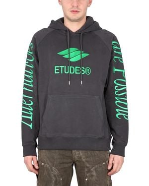 Etudes Studio Sweatshirt With Logo Embroidery - Grey