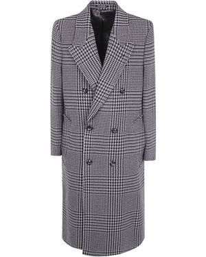 Emporio Armani Wool Double-Breasted Coat - Grey