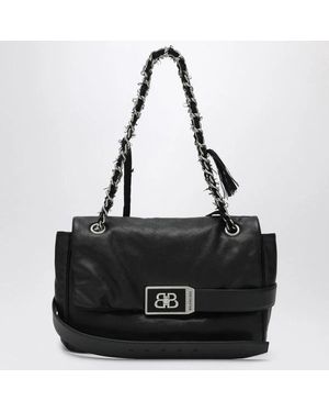 Balenciaga Leather Modu Shoulder Bag - Black