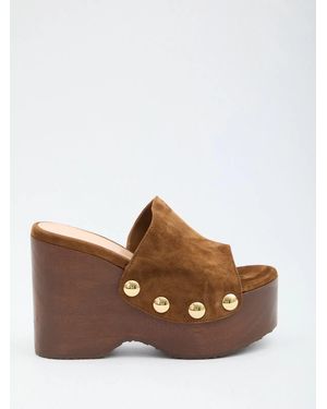 Gianvito Rossi Ardéa Wedge Sandals - Brown
