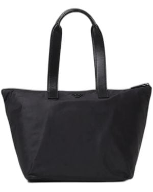 Emporio Armani Set Shopper And Pouch - Black