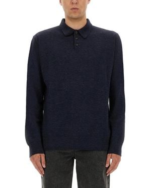 Maison Margiela Wool Polo - Blue