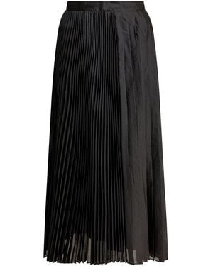 Sandbeige Polyester Skirt - Black