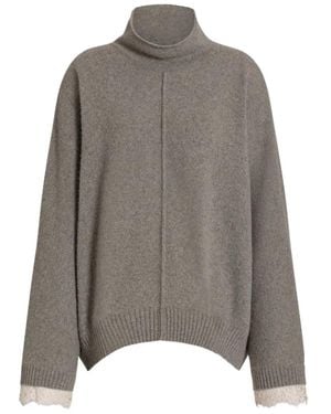 Alberta Ferretti Cashmere Turtle-Neck Jumper - Grey