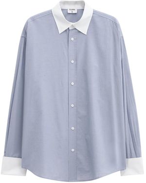 Filippa K Cotton Tuxedo Shirt - Blue