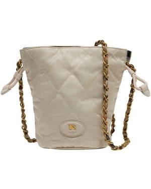 Burberry Ls Horseshoe Mini Shopper Bag - Natural