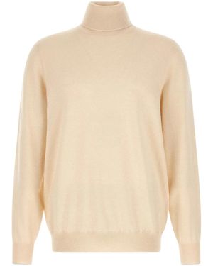 Brunello Cucinelli Cashmere Turtleneck Jumper - Natural