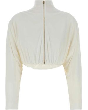 Alaïa Alaia Viscose Blend Jacket - White