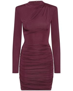 ROTATE BIRGER CHRISTENSEN Rotate Drapey Mini Dress - Purple