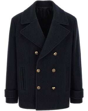 Balmain Wool Caban - Blue