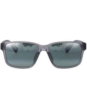 Maui Jim Matte Transparent Nylon Sunglasses - Blue