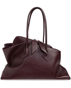 The Attico La Passeggiata Medium Top Handle Bag - Purple