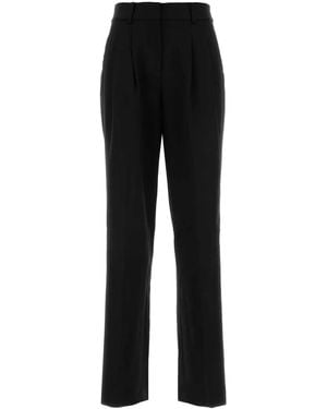 MICHAEL Michael Kors Michael By Michael Kors Pleated Full Length Pant - Black