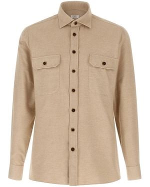 Borriello Flannel Shirt - Natural