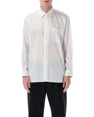 Comme des Garçons Shirt Shirt Striped Cupro Shirt - White