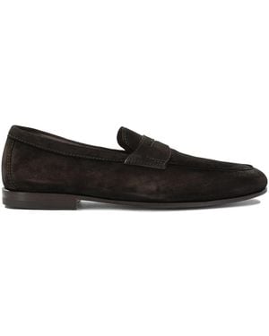 Santoni "Carlo" Loafers - Black
