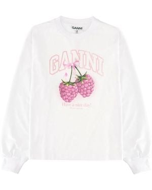 Ganni T-Shirt "Raspberry" - Pink
