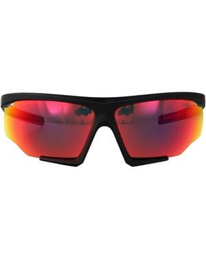 Prada Linea Rossa Rubber Injected Sunglasses - Red
