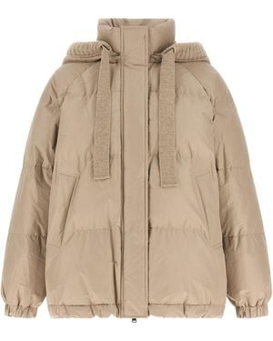 Brunello Cucinelli Taffeta Down Jacket - Natural