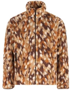 Napapijri Patterned Fleece Jacket - Natural
