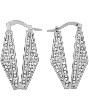 Jimmy Choo Brass Earrings - White