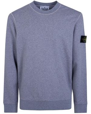 Stone Island Round Neck Sweatshirt - Blue