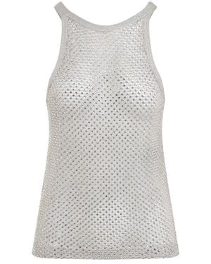 Tom Ford Lurex Knit Top - Grey