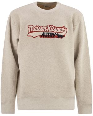 Autry X Maison Kitsune Autry X Maison Kitsunè Logo Sweatshirt - Grey