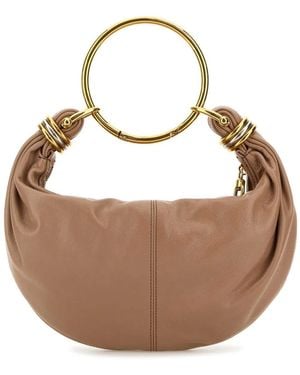 Chloé Bracelet Leather Hobo-Bag - Brown