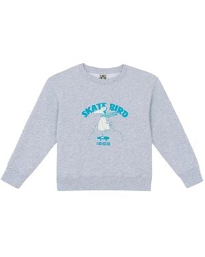 Bonton "Smile Skatebird" Sweater - Blue