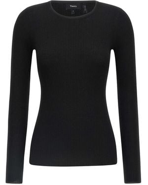 Theory Ribbed Sweater - Black