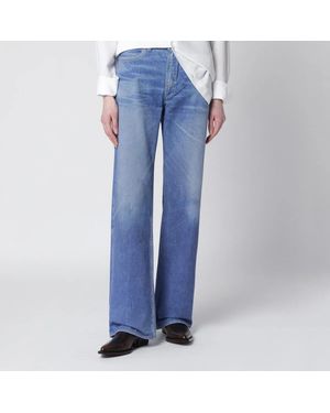 Our Legacy Wata Cut Jeans With Aurora Digital Print - Blue