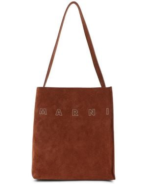 Marni Cigar Small Museo Hobo Bag - Brown