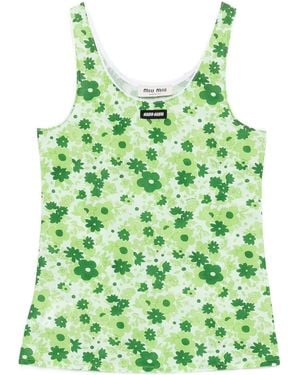 Miu Miu Sleeveless and tank tops for Women | Online Sale up to 47