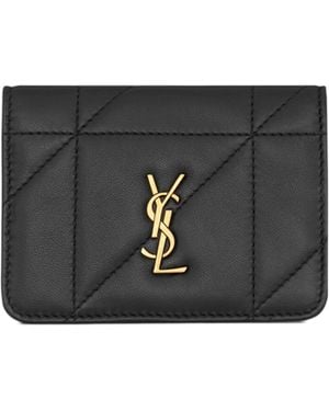 Saint Laurent Jamie Bi-Fold Card Case - Black