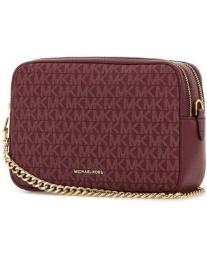 MICHAEL Michael Kors Tyrian Canvas Medium Bryant Shoulder Bag - Purple