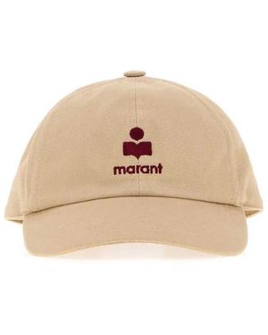 Isabel Marant Sand Cotton Tomas Baseball Cap - Natural
