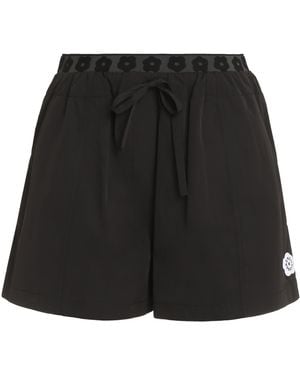 KENZO Cotton Blend Shorts - Black