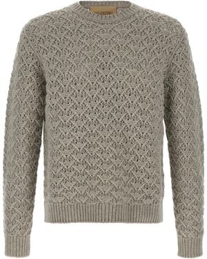 Valentino Garavani Virgin Wool Cardigan - Grey