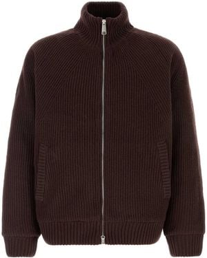 Carhartt Chocolate Knit Banley Sweater Jacket - Brown
