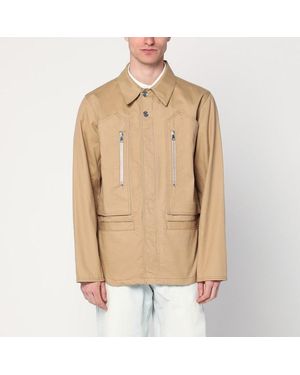 Namacheko  Topstitched cotton jacket NAMACHEKO Cotton Overshirt Jacket in Natural for Men | Lyst UK