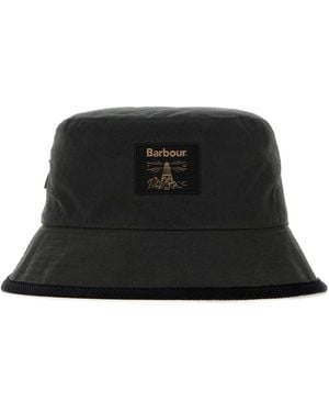 Barbour Field Wax Bucket Hat - Black
