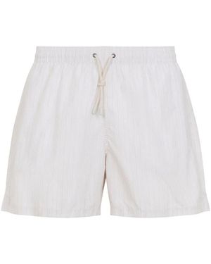 Canali Polyester Swim Shorts - White